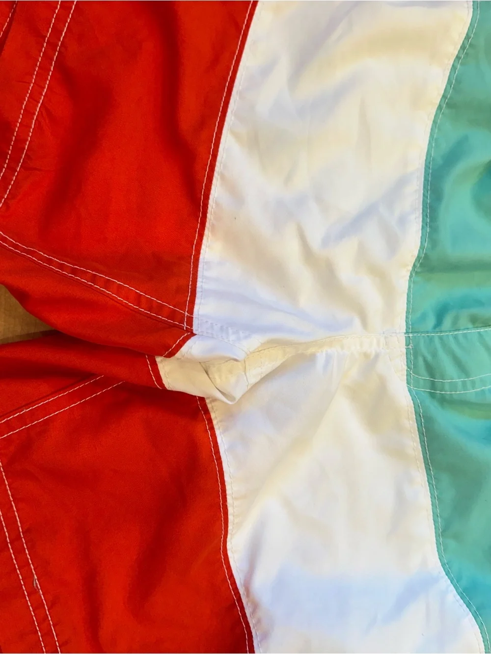 Hanna Andersson Boys Swim Shorts - Red, White & Teal